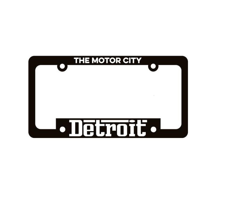 Detroit License Plate Frame Bracket