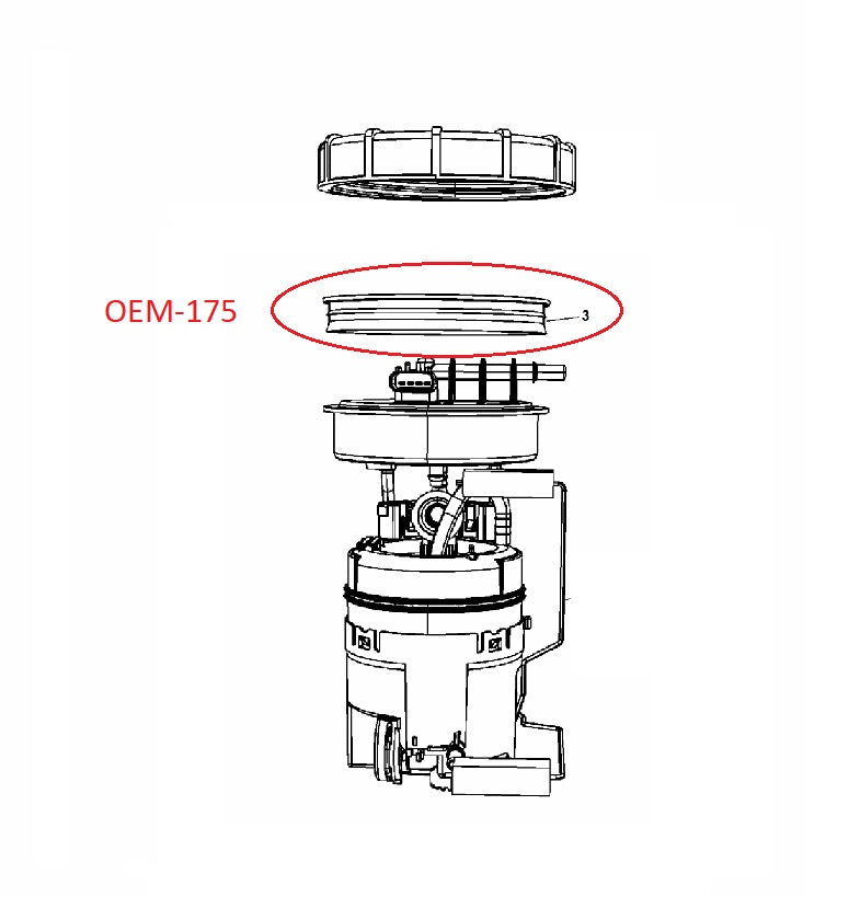 Fuel Pump Module Ring and Gasket Viper 97-17 OEM