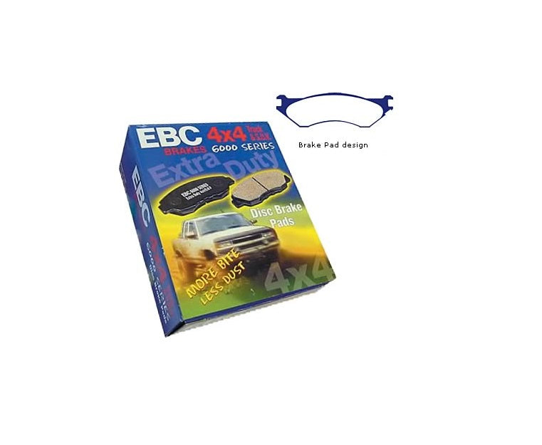 EBC Green 6000 Rear Brake Pad Set Ram SRT10 04-06
