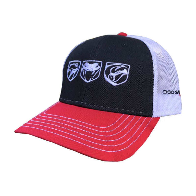 Viper Tri logo Cap Hat Red Black