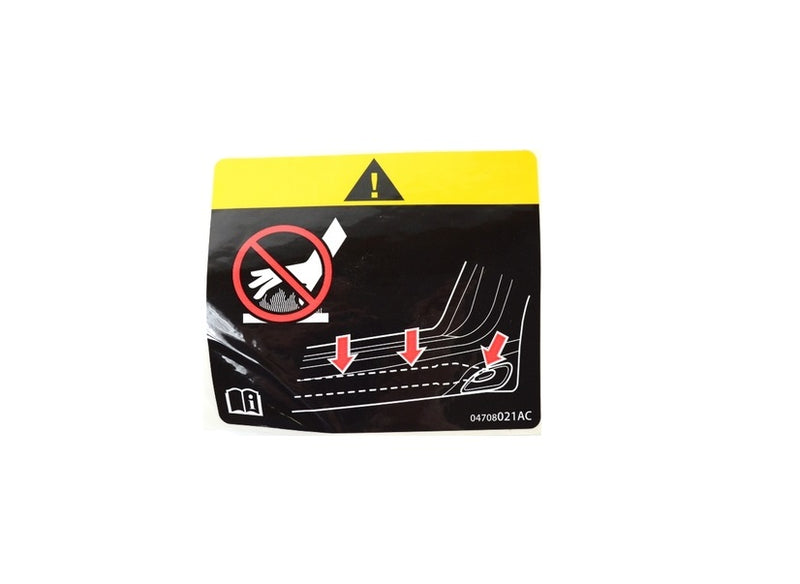 Hot Side Exhaust Warning Sticker OEM Viper