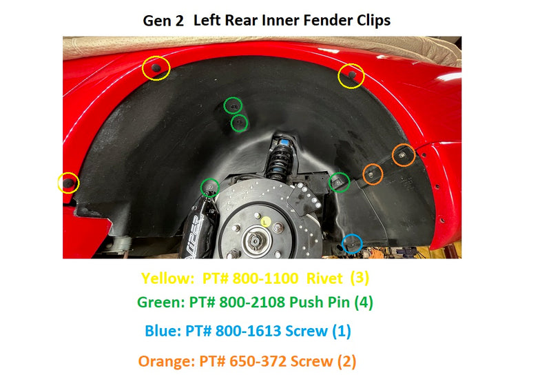 Fuel Filter and Inner Fender Mount Screw  92-02 Viper